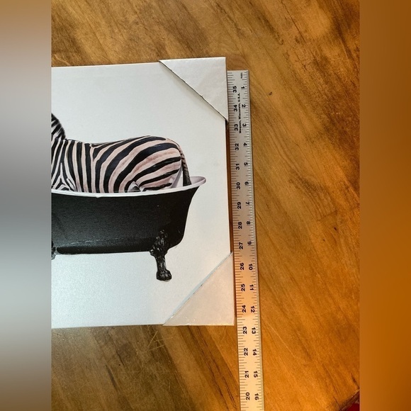 Zebra in Bathtub Art Canvas NEW - Picture 6 of 7